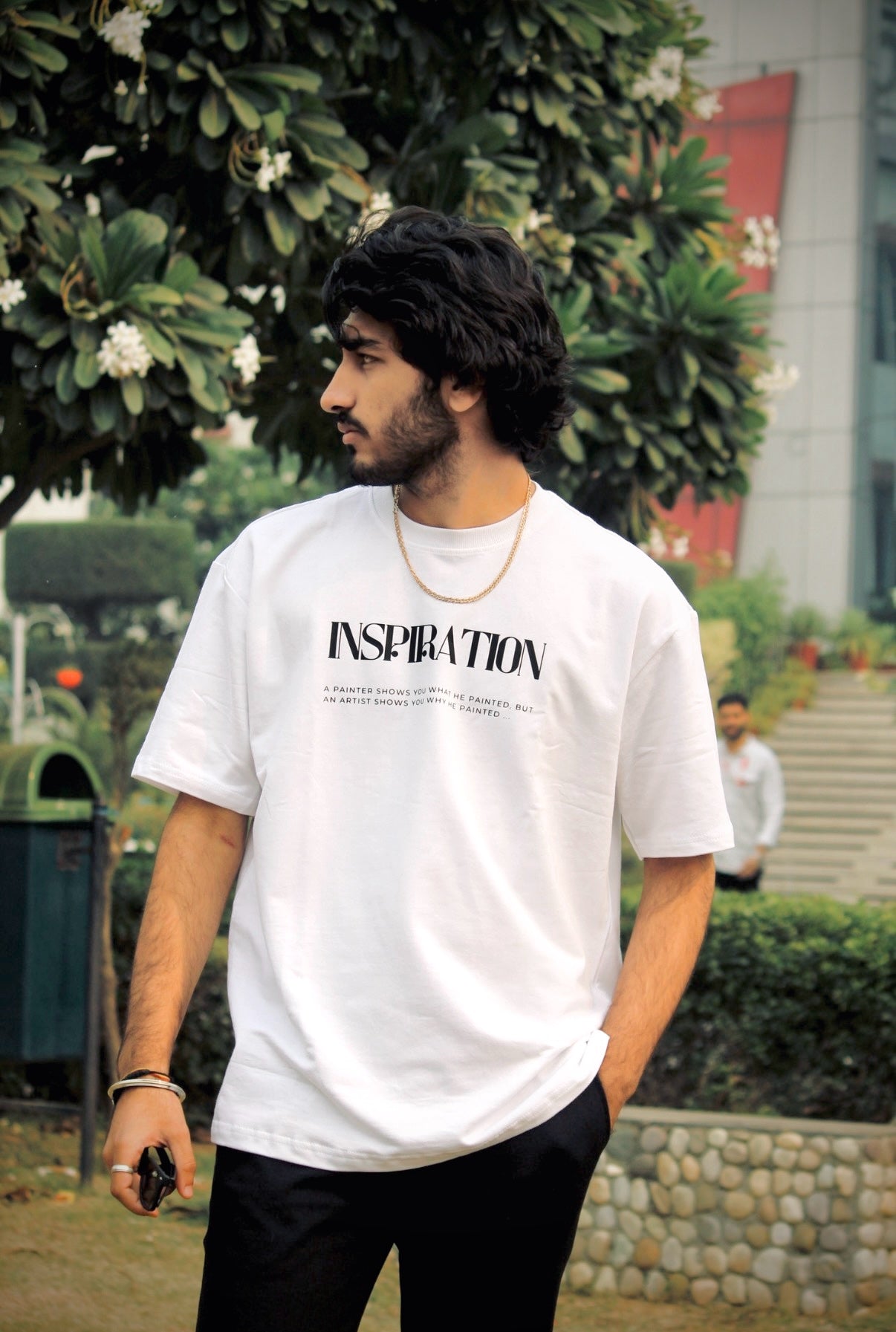 INSPIRATION Oversized Artistic Tee