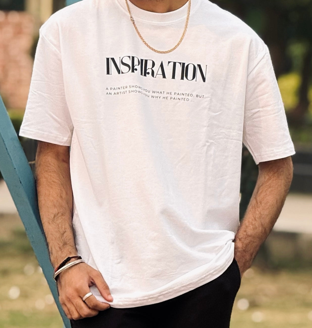 INSPIRATION Oversized Artistic Tee