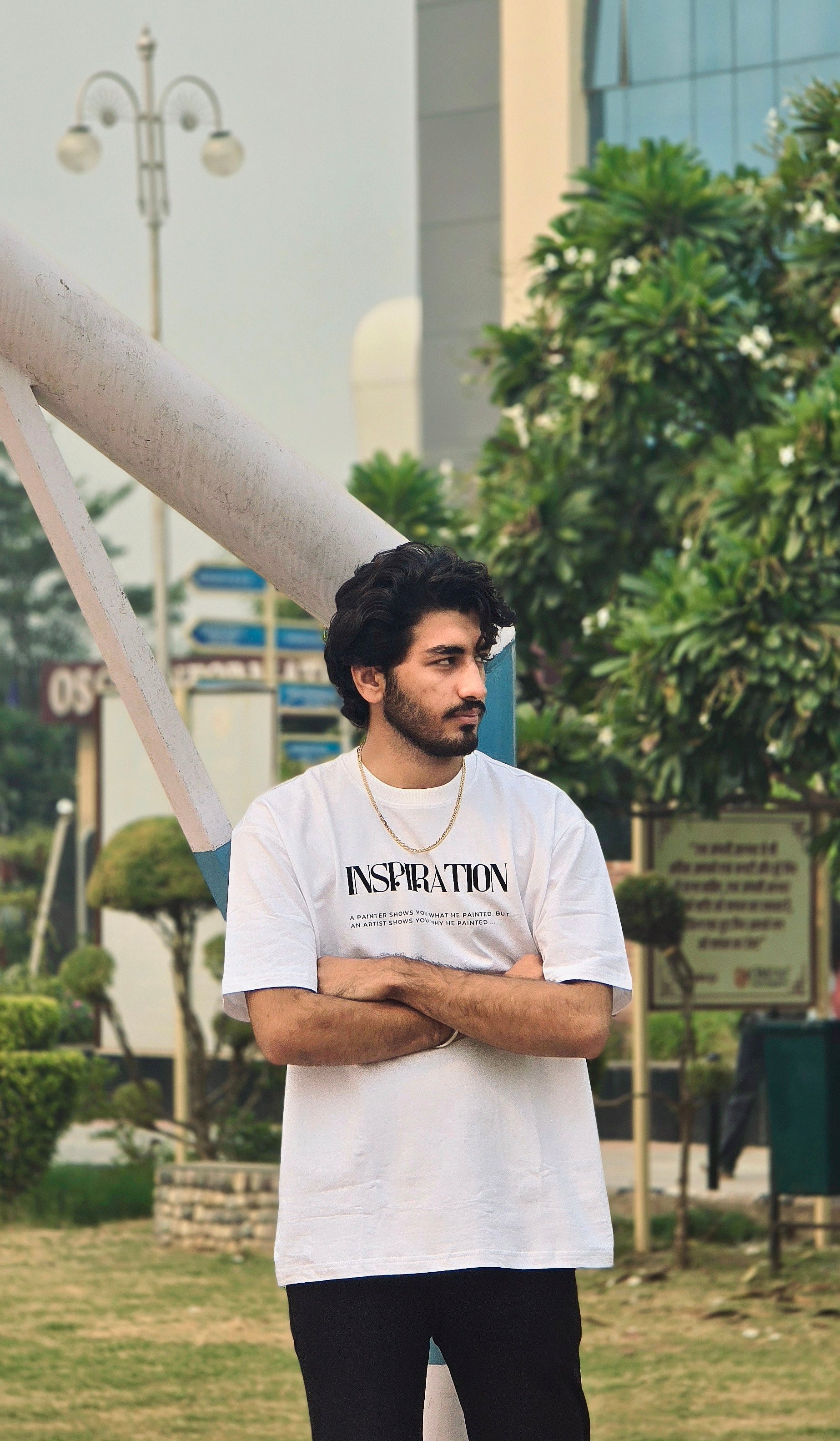 INSPIRATION Oversized Artistic Tee