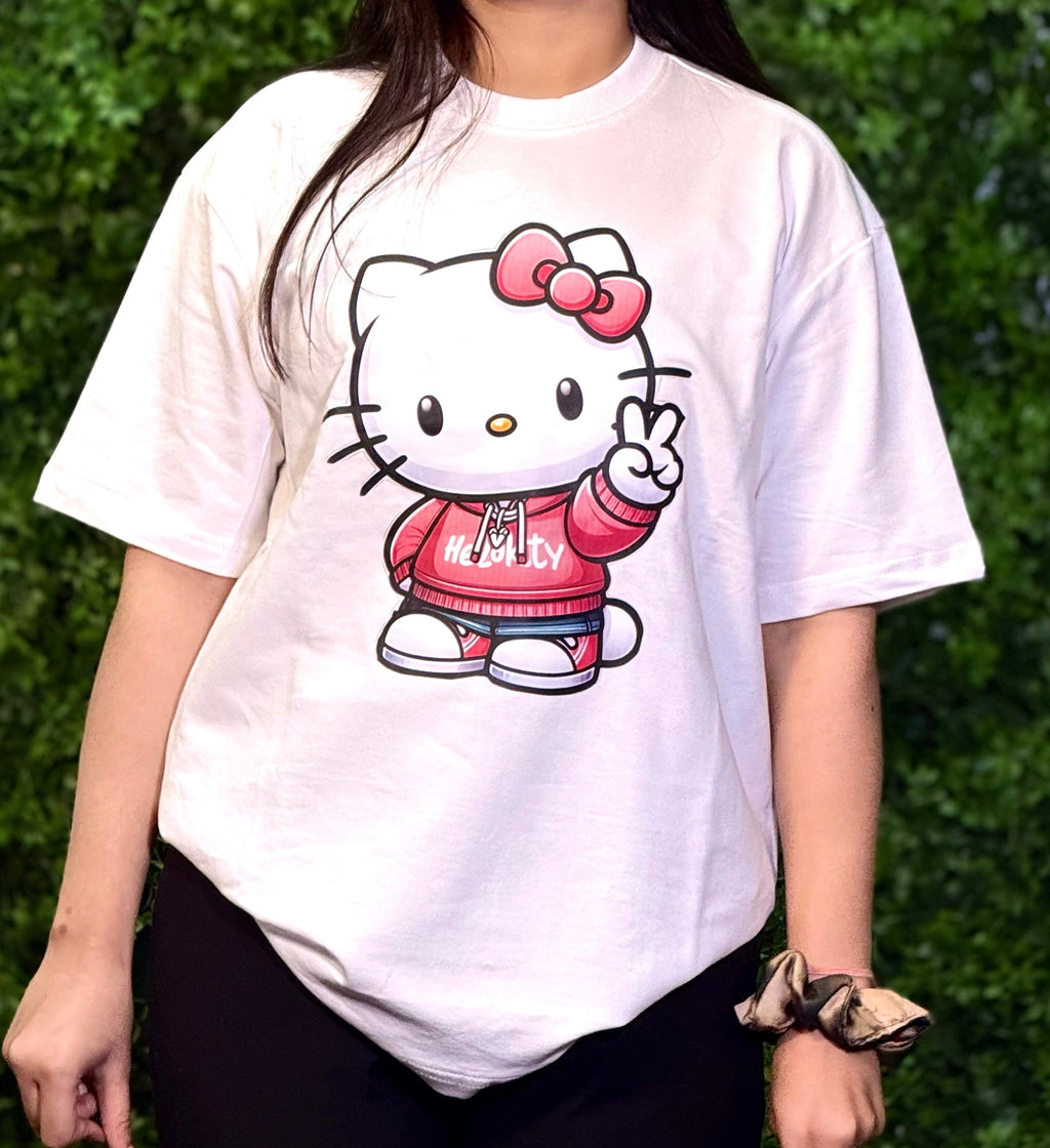Hello Vibe Oversized Tee