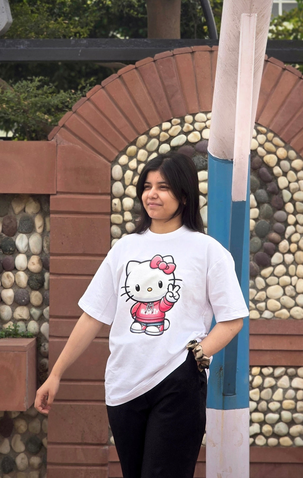 Hello Vibe Oversized Tee