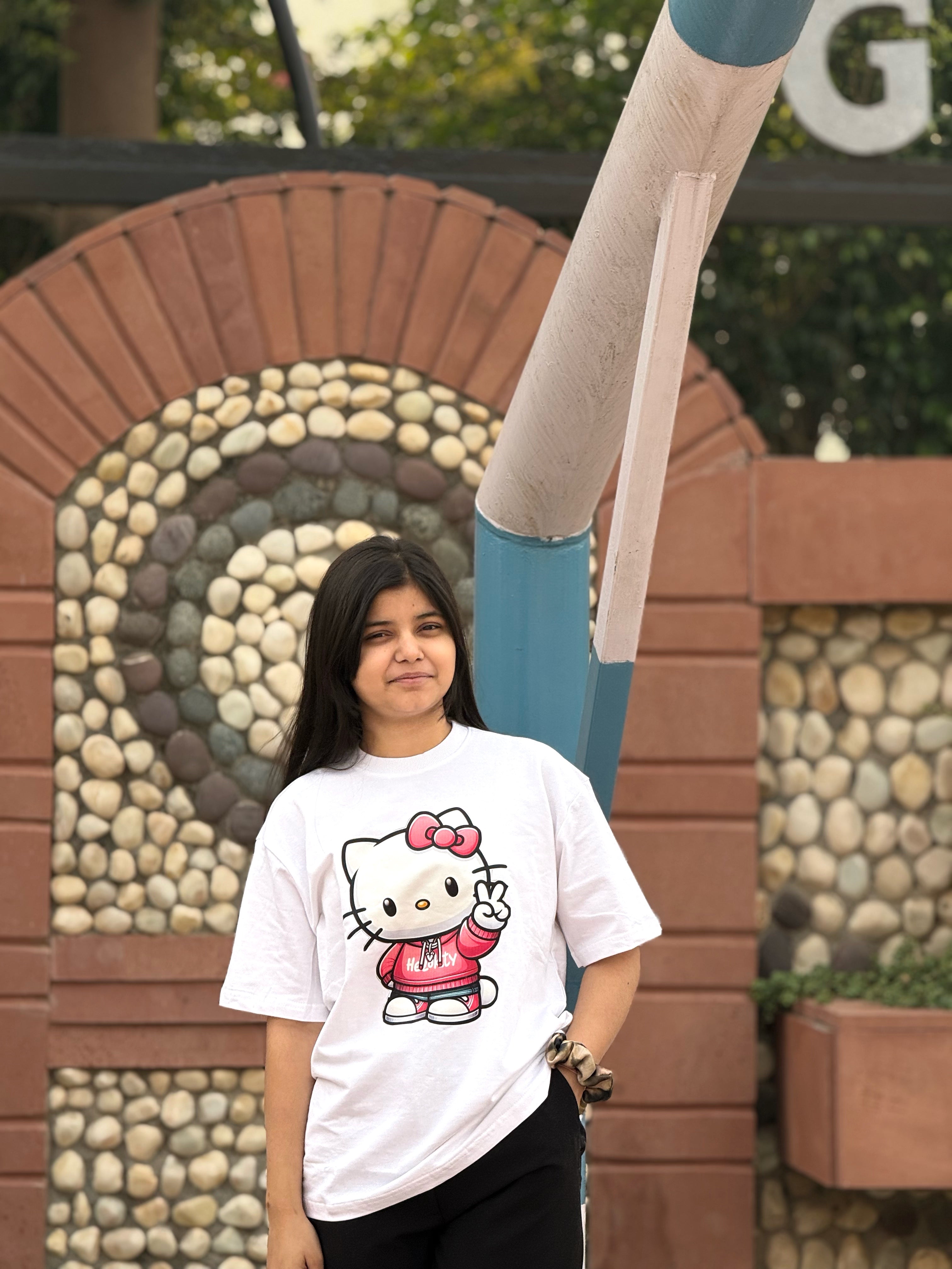 Hello Vibe Oversized Tee